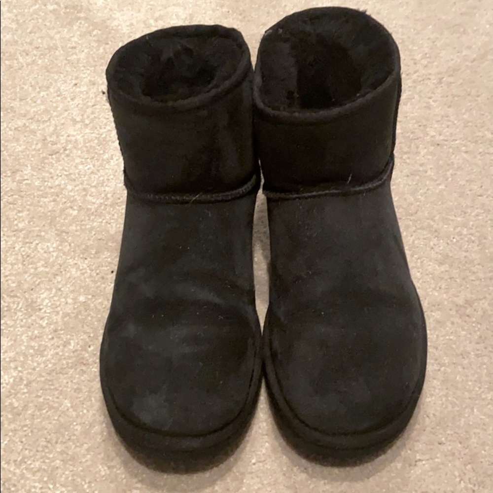 Black classic mini UGG boots